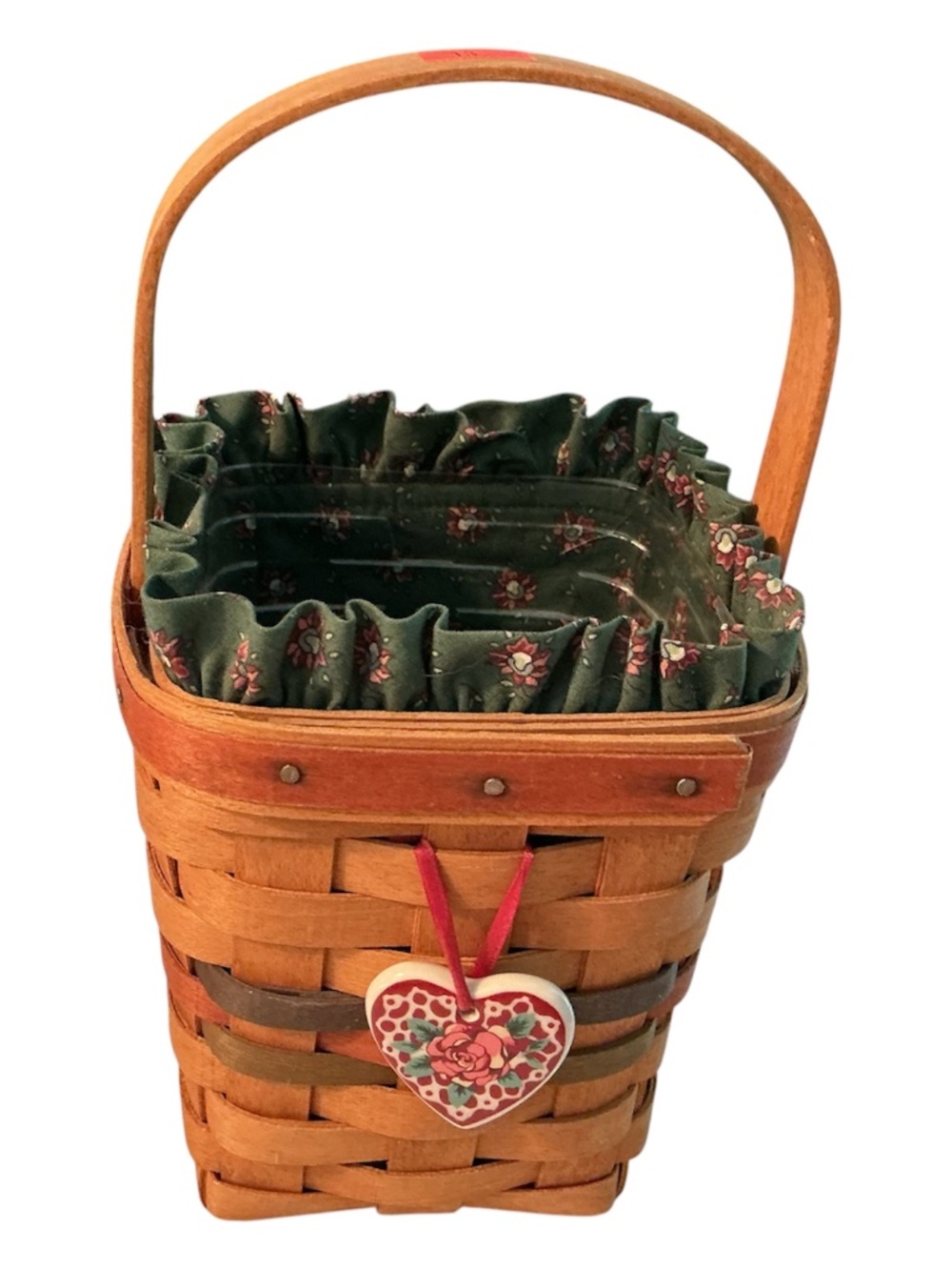 Vintage 1992 Handwoven Longaberger Basket-Shades Of Autumn Liner Home Kitchen